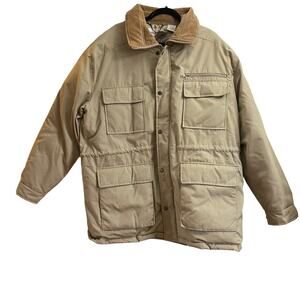 Charles Klein Beige Down Puffer Jacket Plus Size 1X